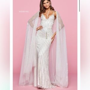 White Sherri Hill dress